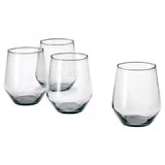 Sleek Sippers IKEA IVRIG Gray Glasses Set of 4 for Everyday Luxury - Picture 1 of 3